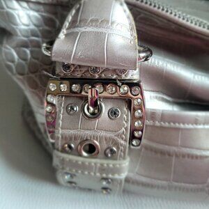 Kathy Van Zeeland Grey Handbag